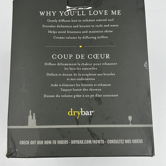 NEW DRYBAR THE BOUNCER DIFFUSER HAIR DRYER ATTACHMENT CURLY DRYING DRY BAR - Picture 2 of 3